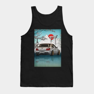 Subaru Impreza WRX STi Bug Eye (2002) Japanese Art Style Tank Top